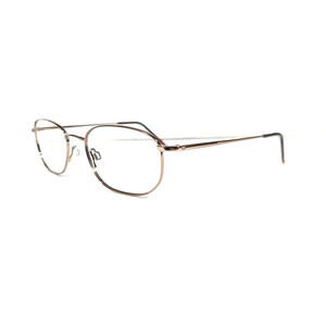 Flexon by Marcon 600 Shiny Brown 52-18-140 Metal Eyeglasses FRAMES ONLY w/ Case